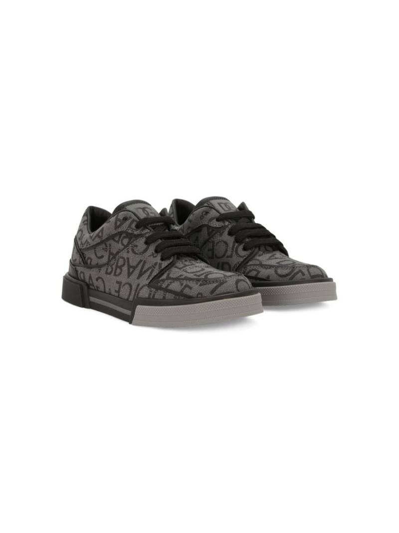 Dolce & Gabbana Kids New Roma low-top sneakers - Black von Dolce & Gabbana Kids