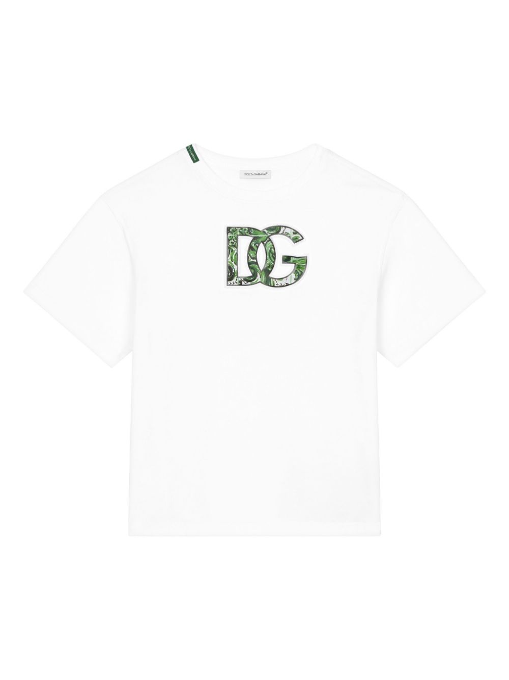 Dolce & Gabbana Kids Optical white t-shirt von Dolce & Gabbana Kids