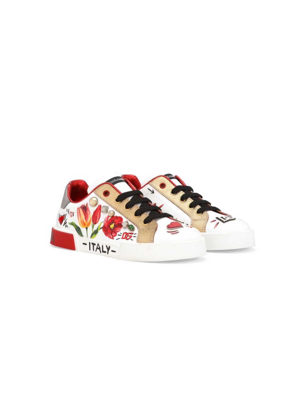 Dolce & Gabbana Kids Portofino Light sneakers - White von Dolce & Gabbana Kids