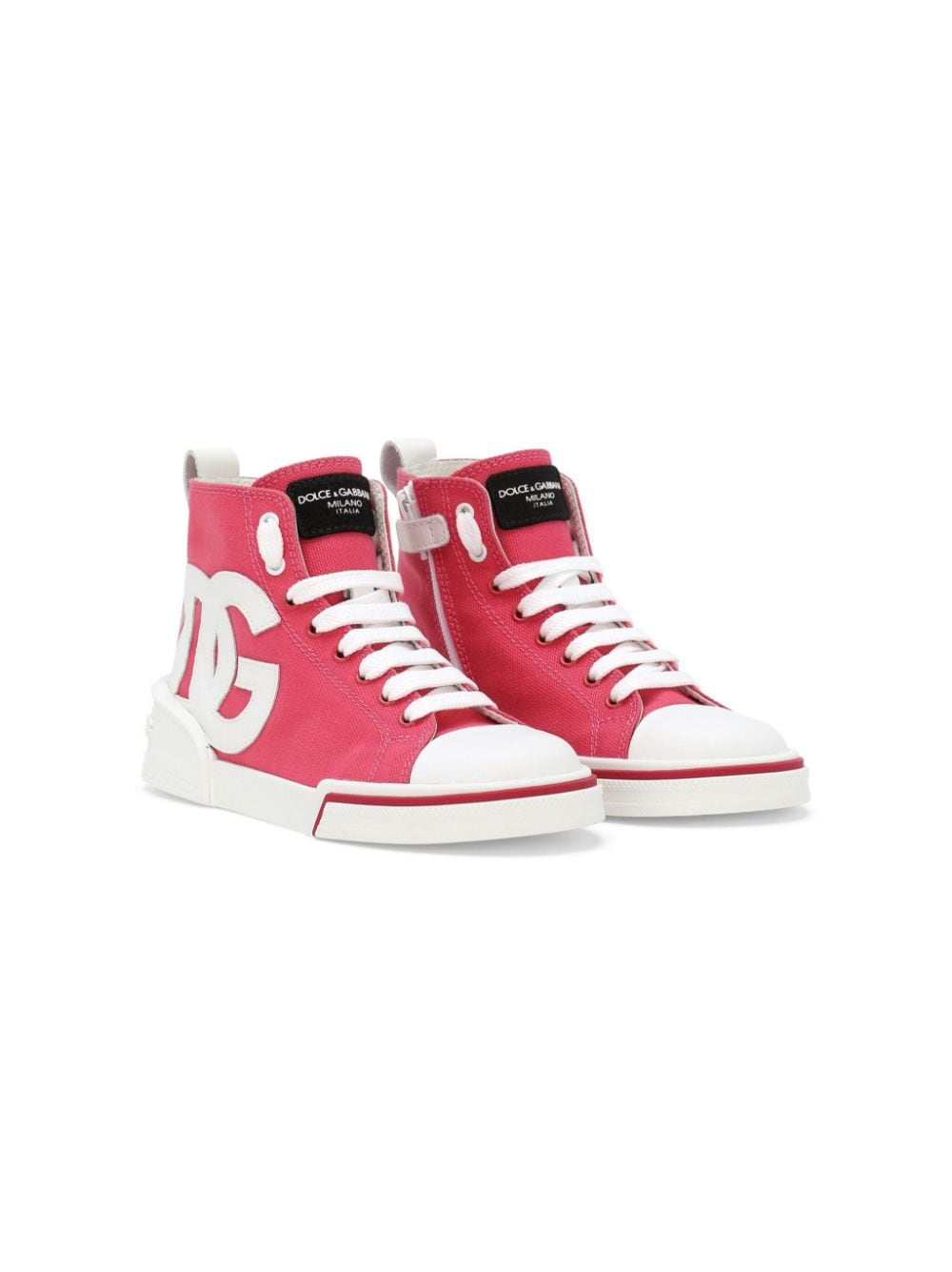 Dolce & Gabbana Kids Portofino Space high-top sneakers - Pink von Dolce & Gabbana Kids