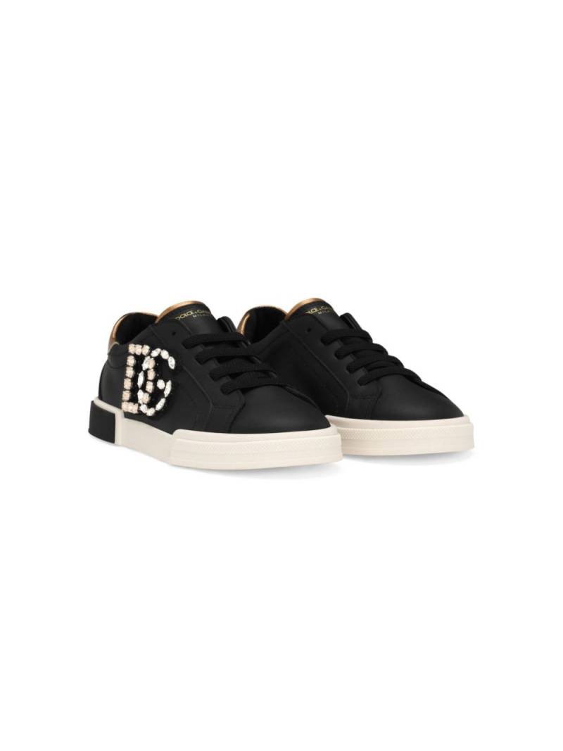 Dolce & Gabbana Kids Portofino Vintage sneakers - Black von Dolce & Gabbana Kids