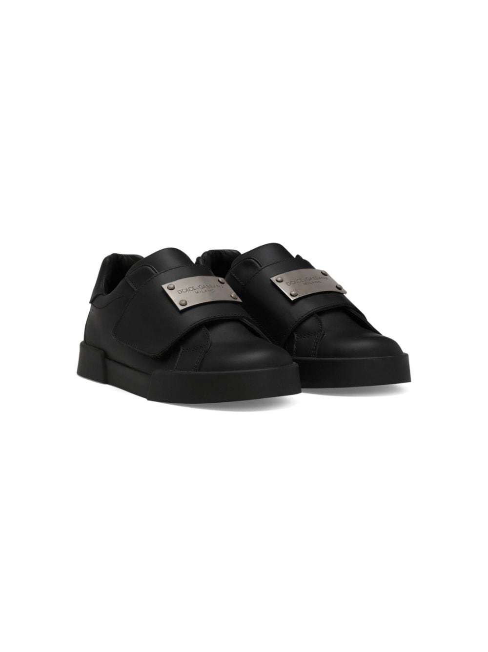 Dolce & Gabbana Kids Portofino low-top sneakers - Black von Dolce & Gabbana Kids