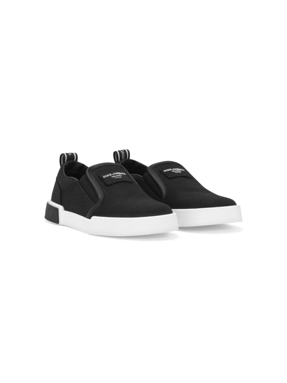 Dolce & Gabbana Kids Portofino slip-on sneakers - Black von Dolce & Gabbana Kids