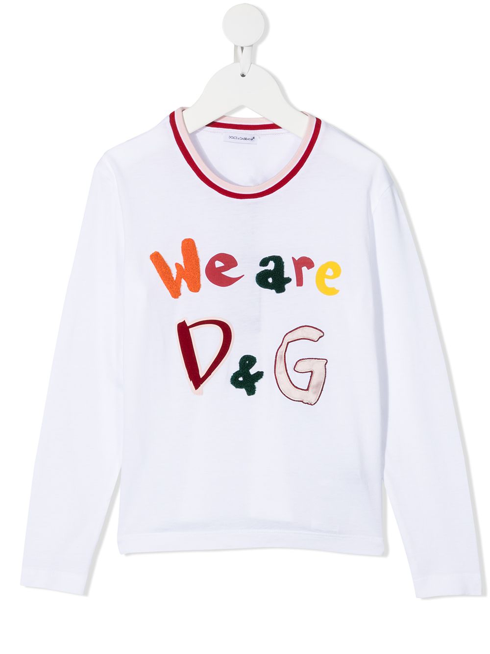 Dolce & Gabbana Kids We Are D&G T-shirt - White von Dolce & Gabbana Kids