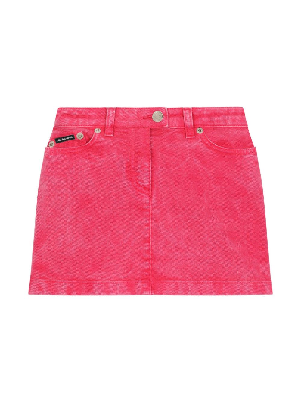 Dolce & Gabbana Kids acid-wash skirt - Pink von Dolce & Gabbana Kids