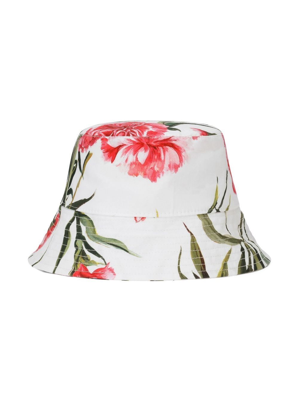 Dolce & Gabbana Kids all-over floral-print bucket hat - White von Dolce & Gabbana Kids