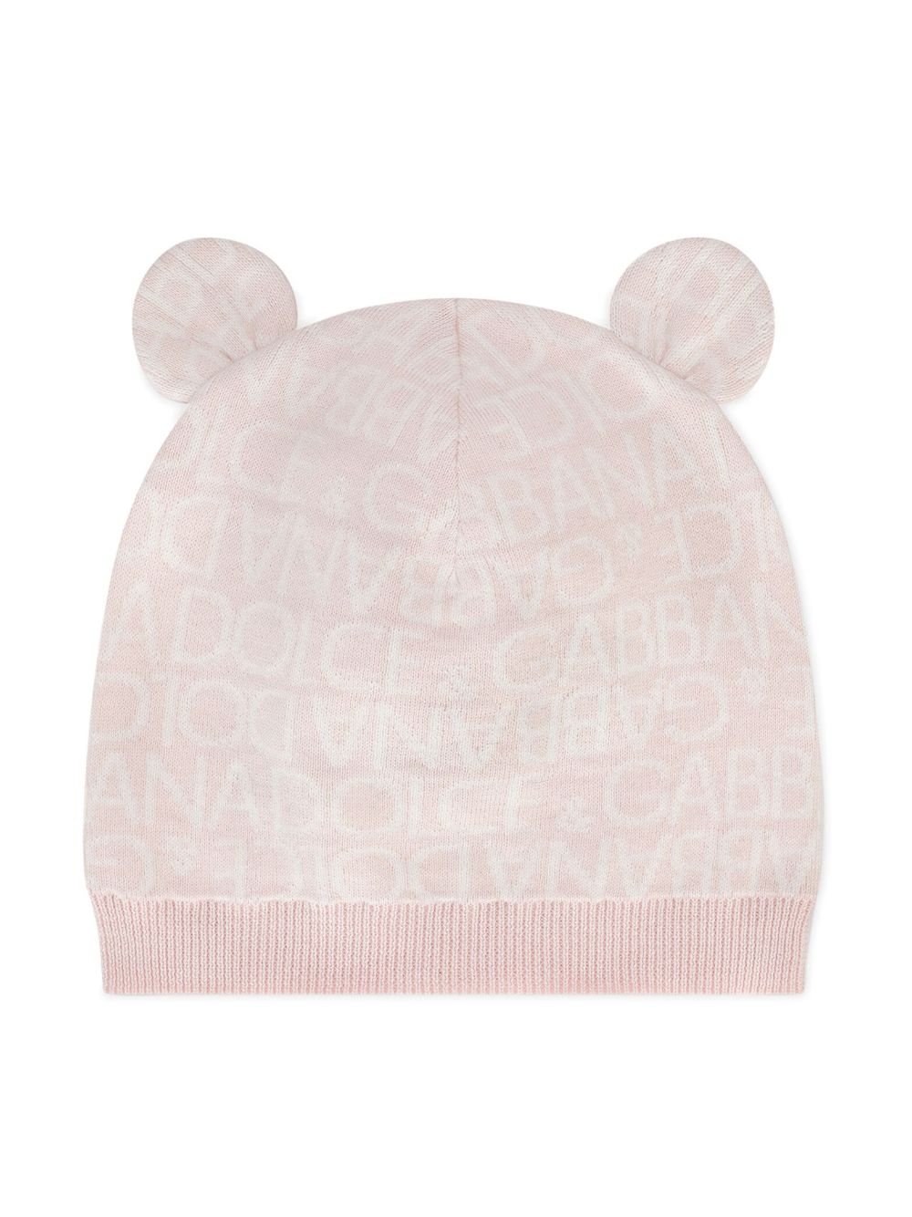 Dolce & Gabbana Kids animal-ears knitted hat - Neutrals von Dolce & Gabbana Kids