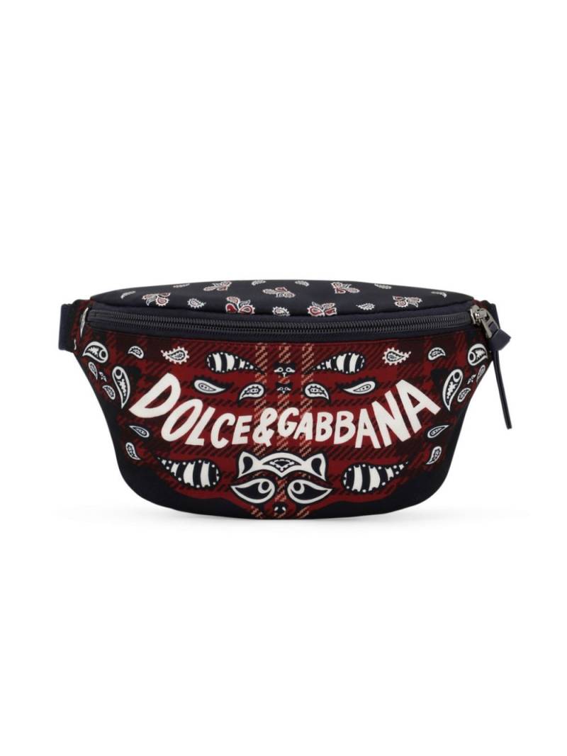 Dolce & Gabbana Kids bandana-print belt bag - Red von Dolce & Gabbana Kids