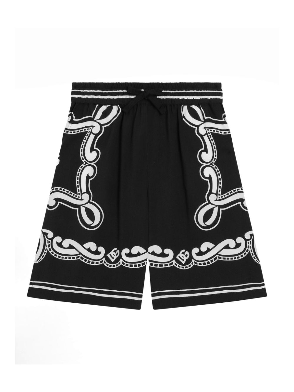 Dolce & Gabbana Kids bandana-print shorts - Black von Dolce & Gabbana Kids