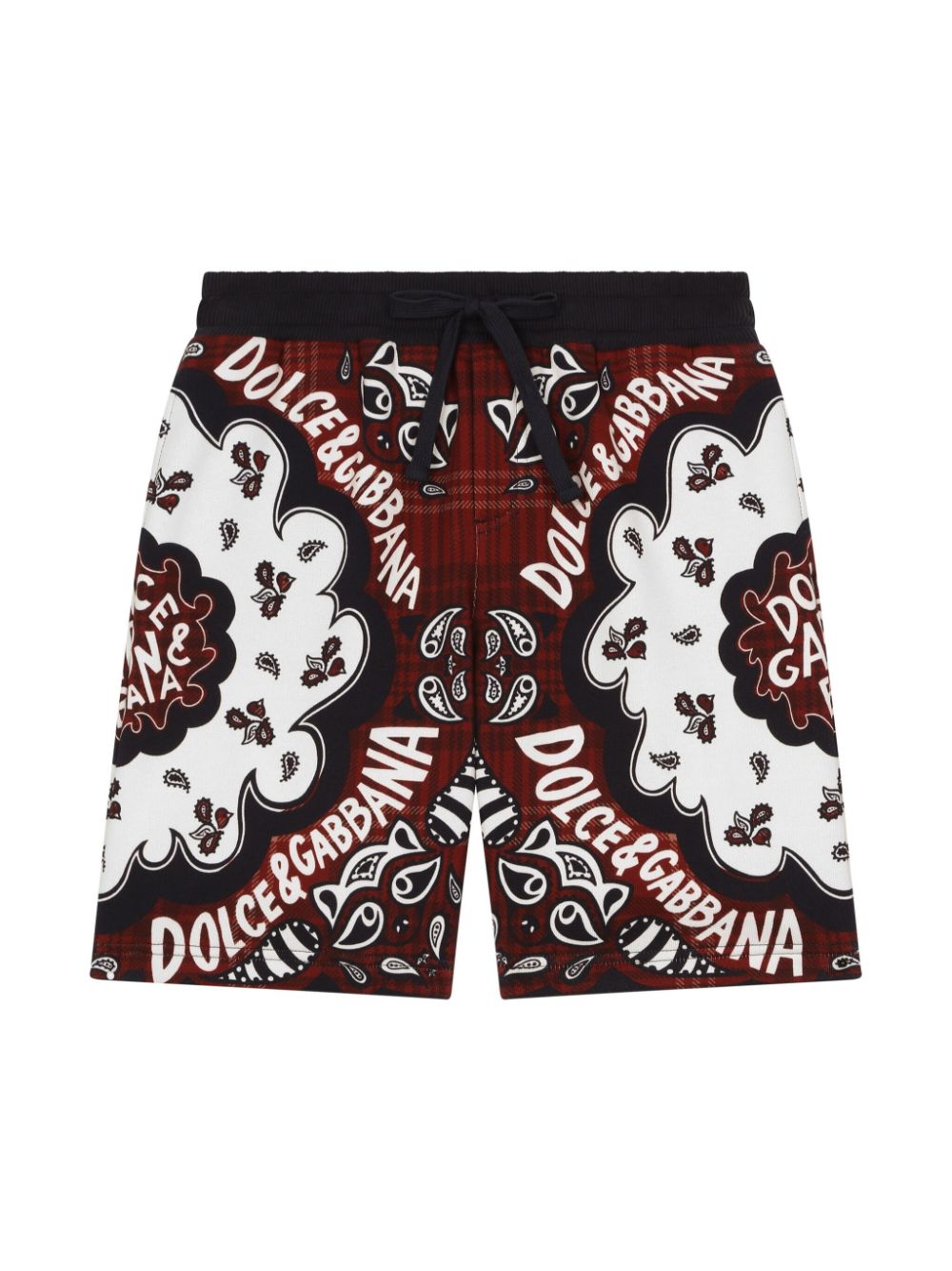 Dolce & Gabbana Kids bandana-print shorts - Red von Dolce & Gabbana Kids