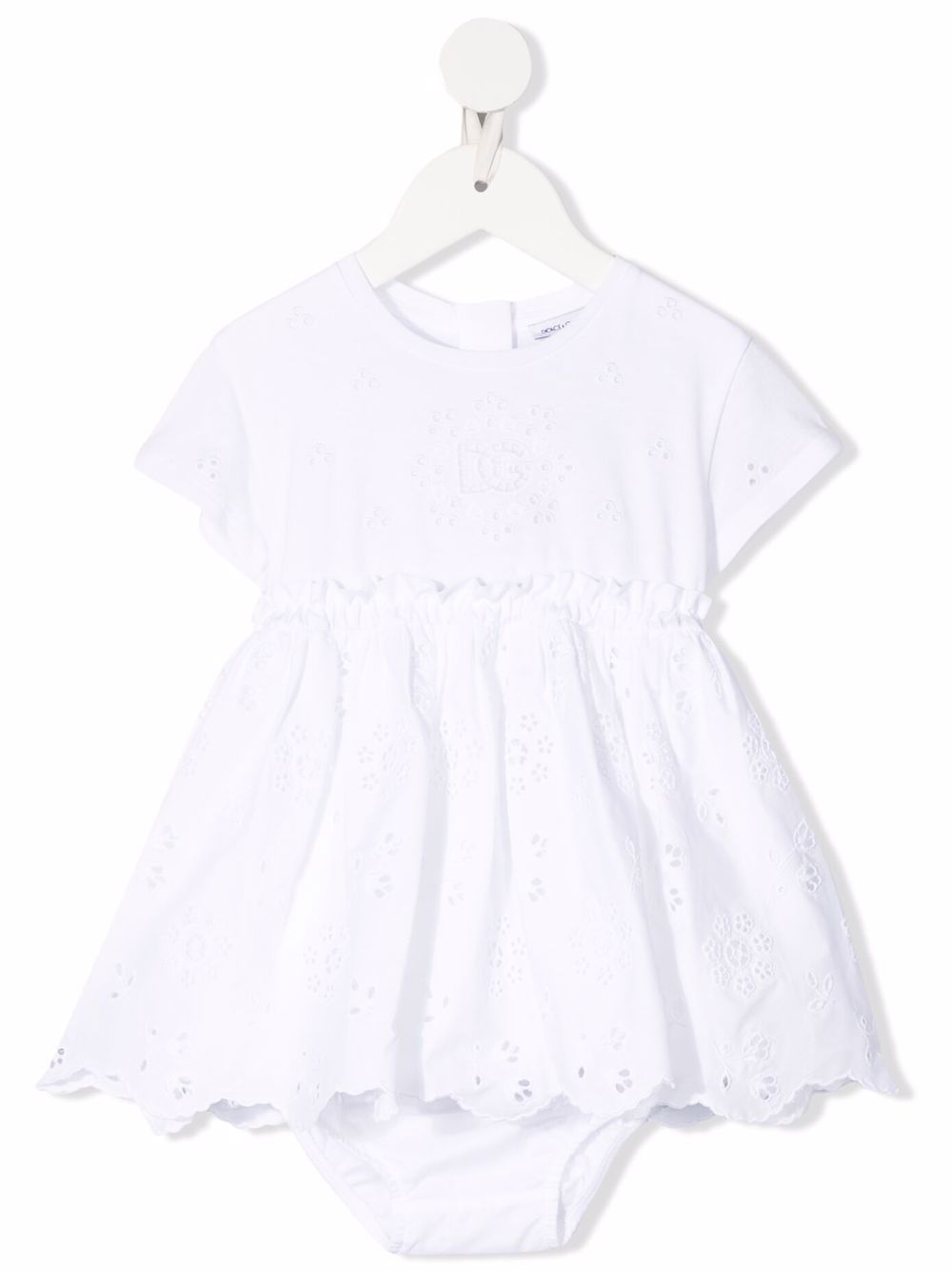 Dolce & Gabbana Kids broderie anglaise dress set - White von Dolce & Gabbana Kids