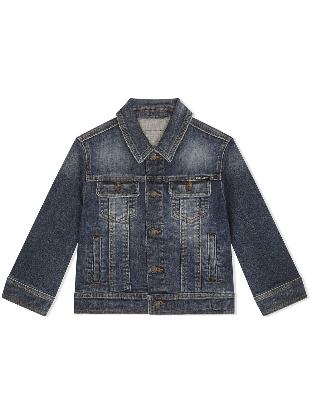 Dolce & Gabbana Kids button-up denim jacket - Blue von Dolce & Gabbana Kids