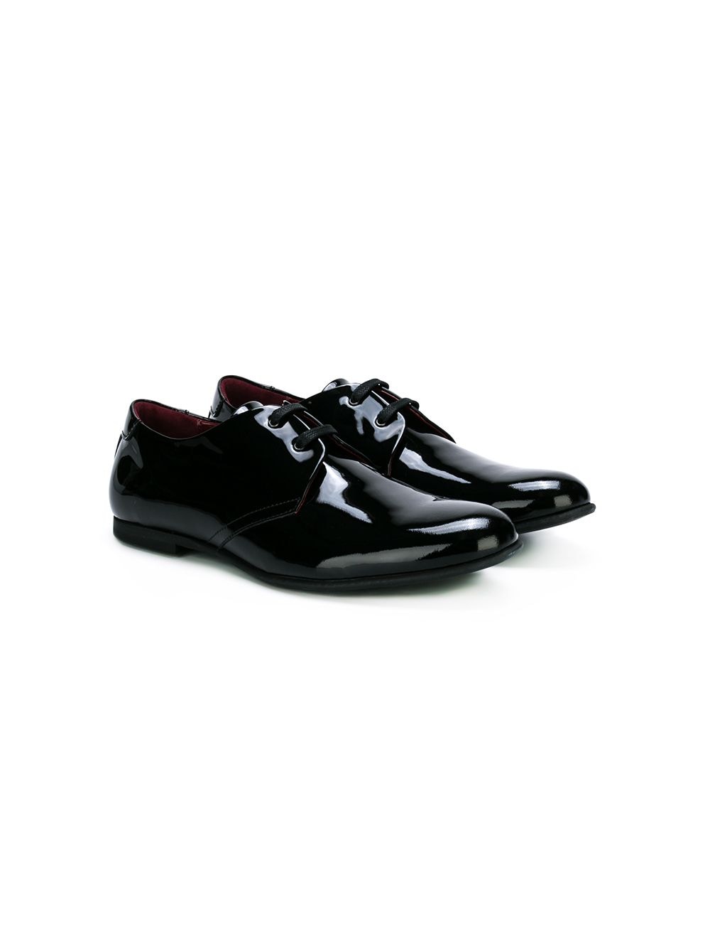 Dolce & Gabbana Kids classic derby shoes - Black von Dolce & Gabbana Kids