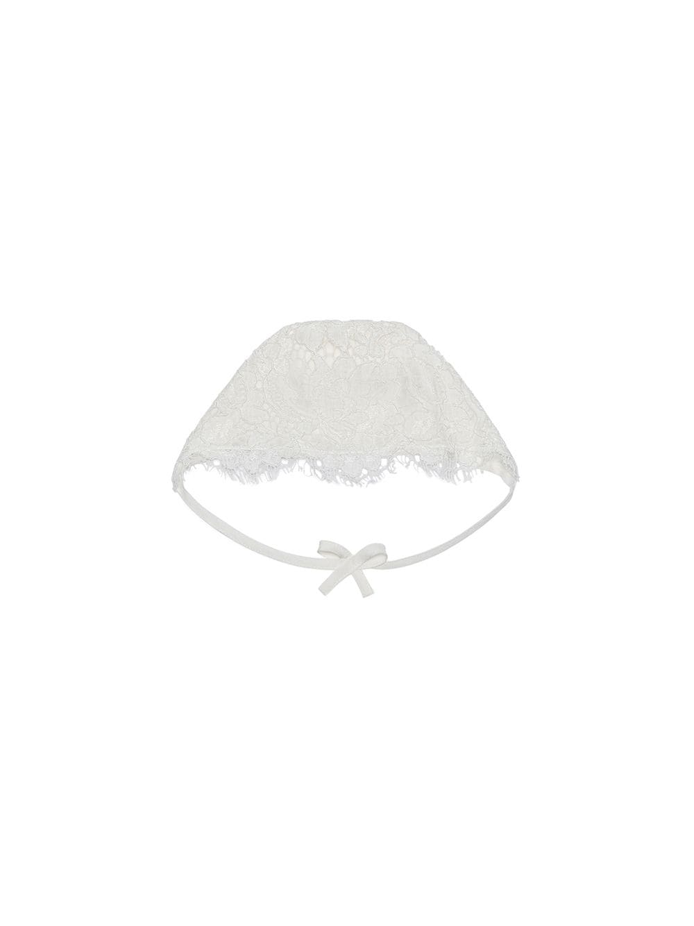 Dolce & Gabbana Kids cordonetto lace bonnet - White von Dolce & Gabbana Kids