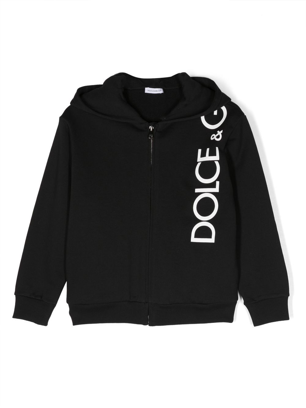 Dolce & Gabbana Kids debossed-logo detail hoodie - Black von Dolce & Gabbana Kids