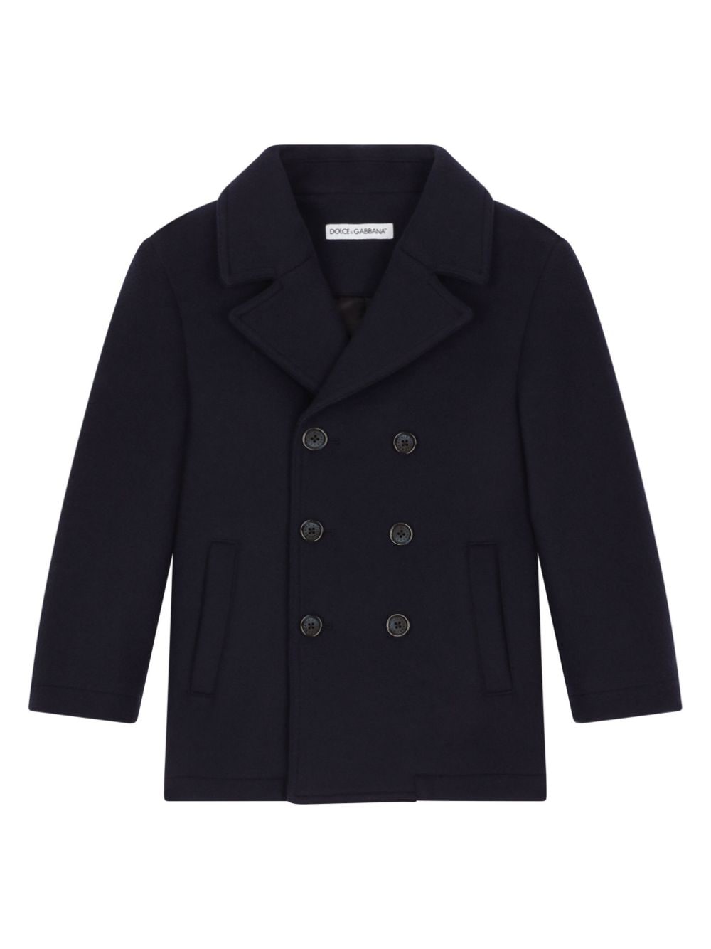 Dolce & Gabbana Kids double-breasted coat - Blue von Dolce & Gabbana Kids