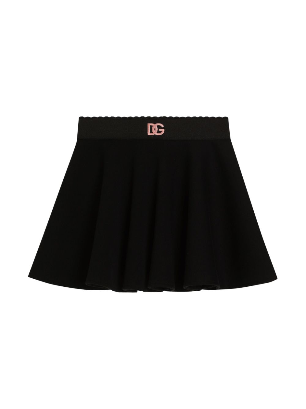 Dolce & Gabbana Kids embroidered-logo skirt - Black von Dolce & Gabbana Kids