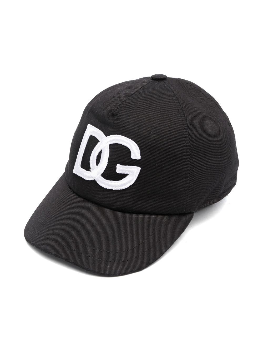 Dolce & Gabbana Kids embroidered-logo touch-strap cap - Black von Dolce & Gabbana Kids