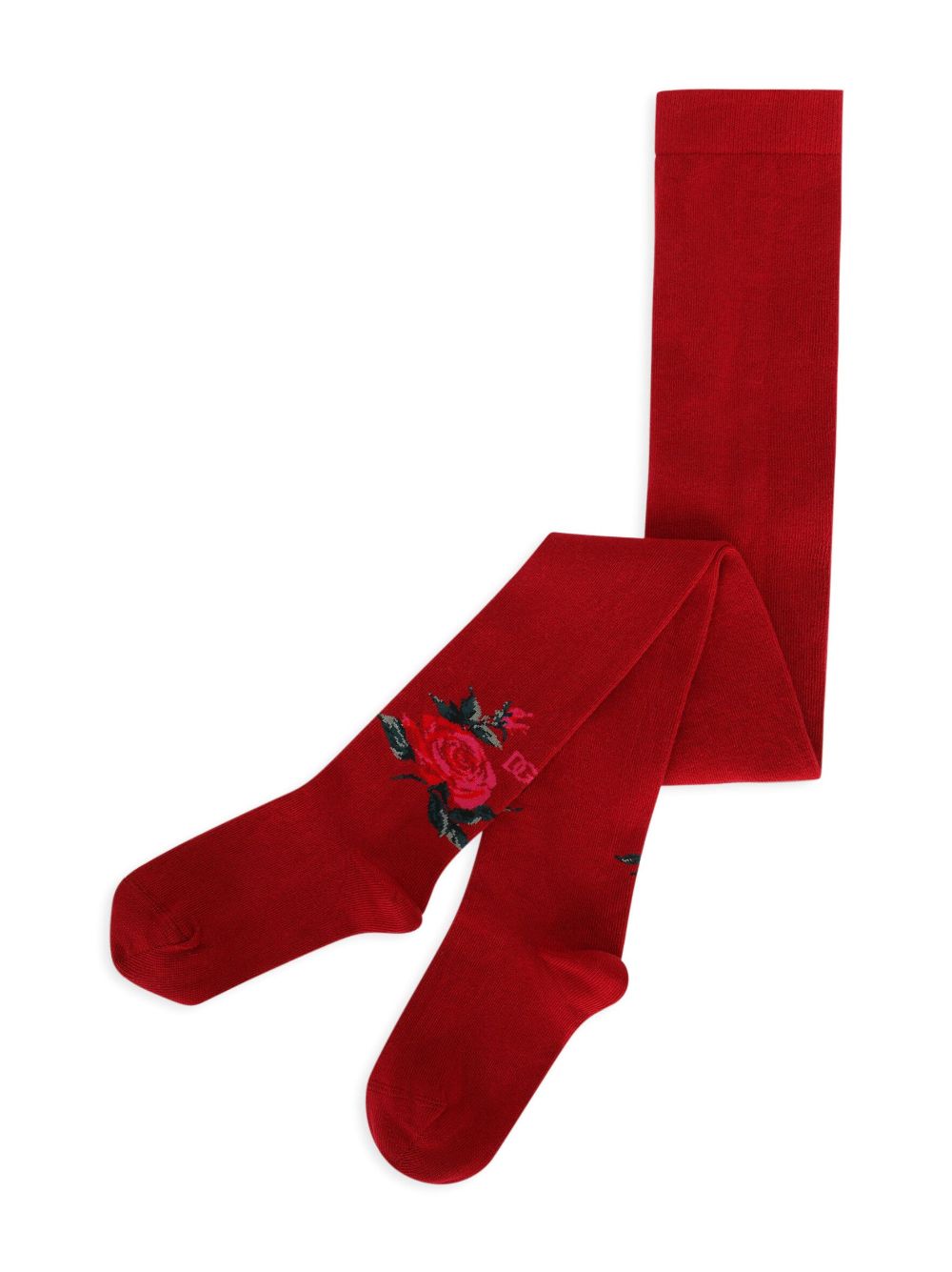 Dolce & Gabbana Kids floral-embroidered knee-high socks von Dolce & Gabbana Kids