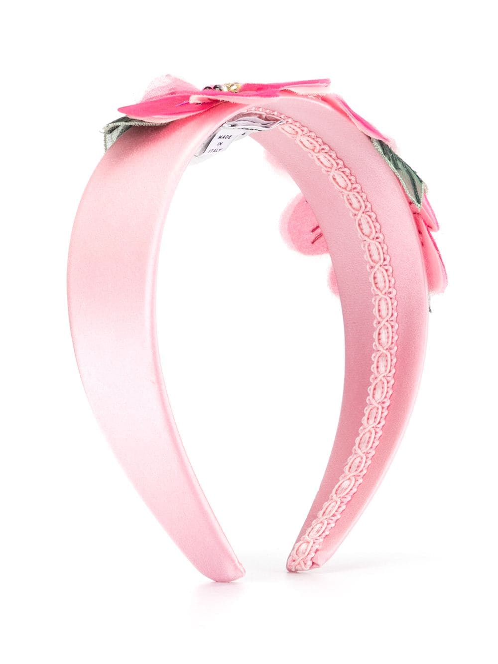 Dolce & Gabbana Kids floral-motif satin headband - Pink von Dolce & Gabbana Kids