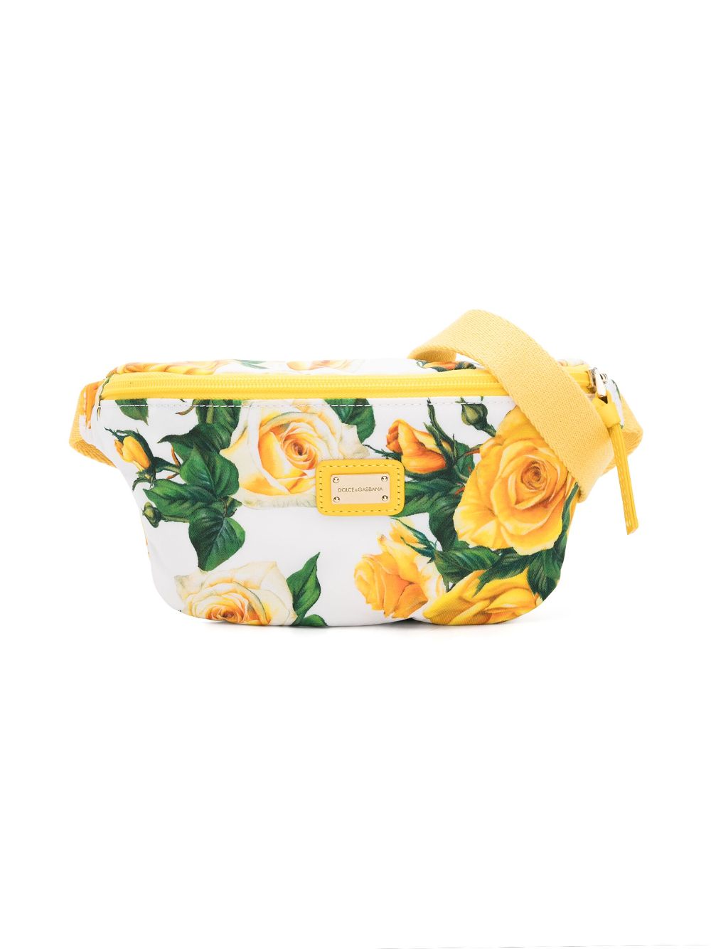 Dolce & Gabbana Kids floral-print belt bag - White von Dolce & Gabbana Kids