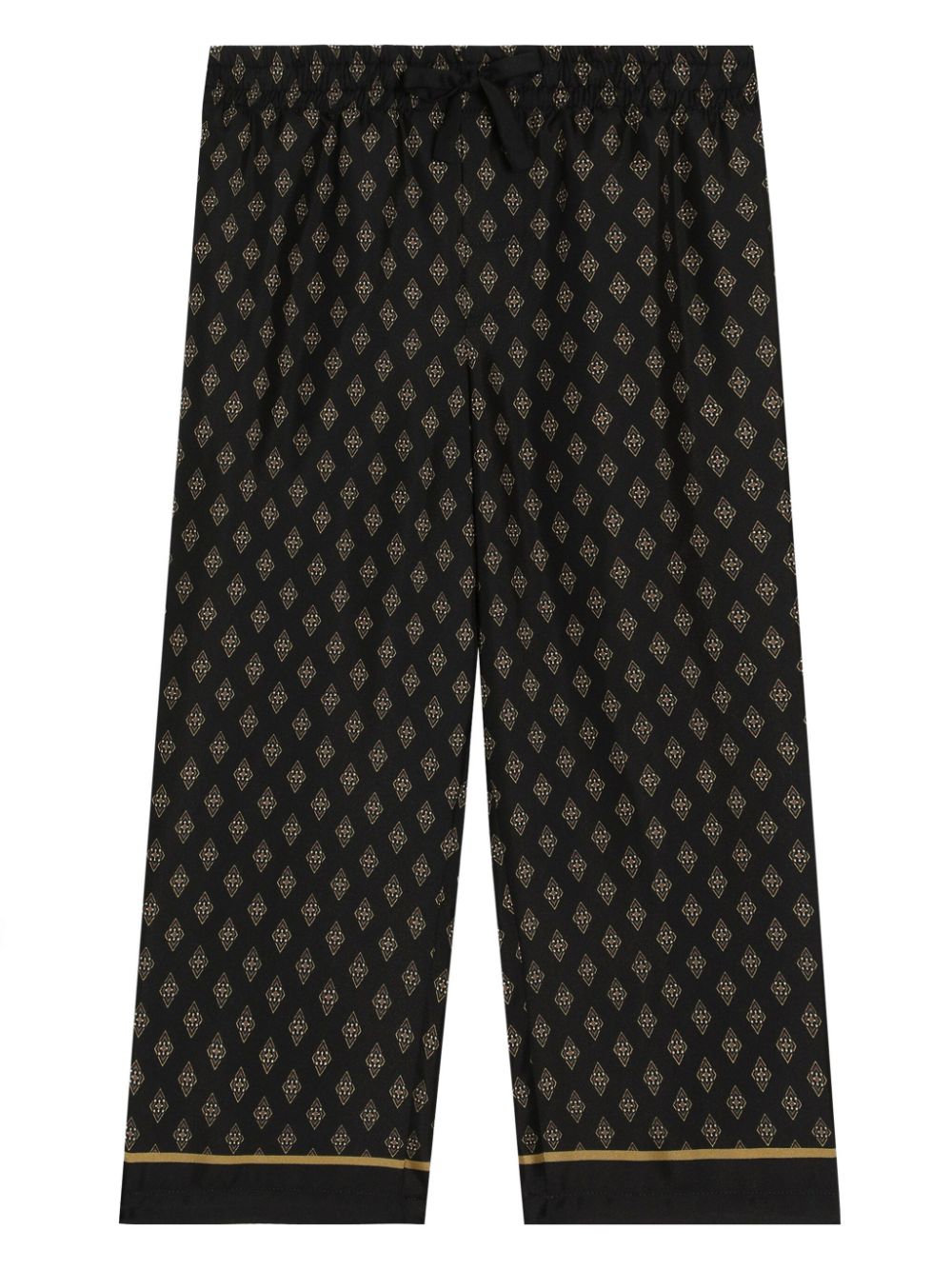 Dolce & Gabbana Kids geometric pattern track pants - Black von Dolce & Gabbana Kids