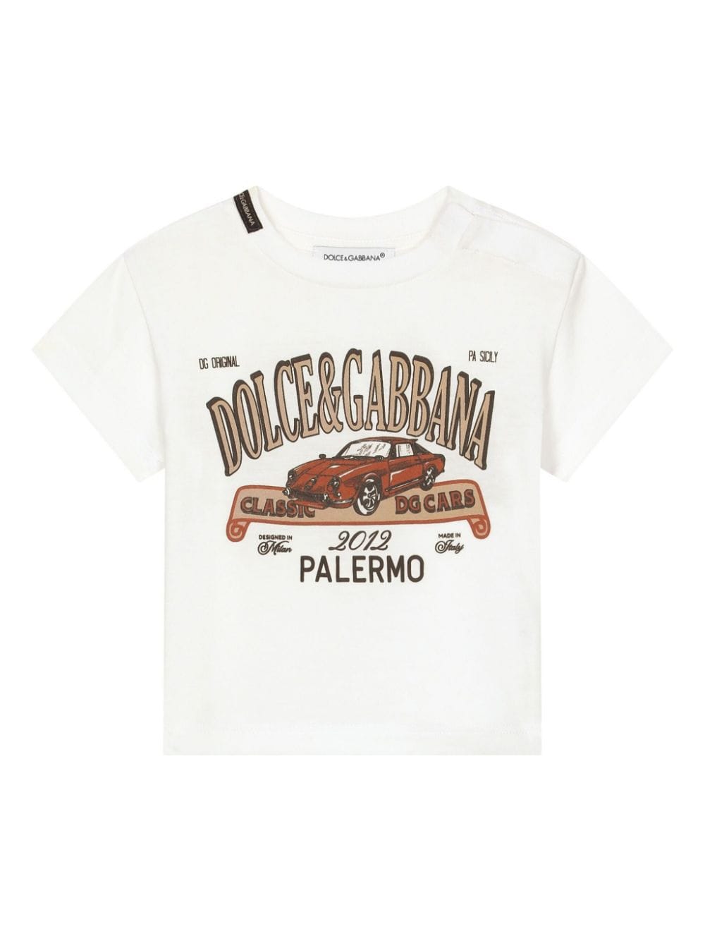 Dolce & Gabbana Kids graphic-print cotton T-shirt - White von Dolce & Gabbana Kids