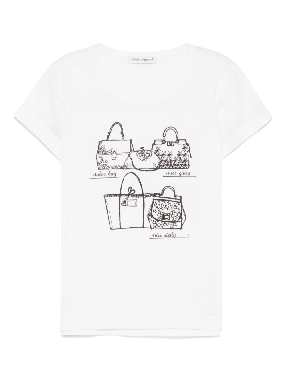 Dolce & Gabbana Kids graphic print short-sleeves T-shirt - White von Dolce & Gabbana Kids