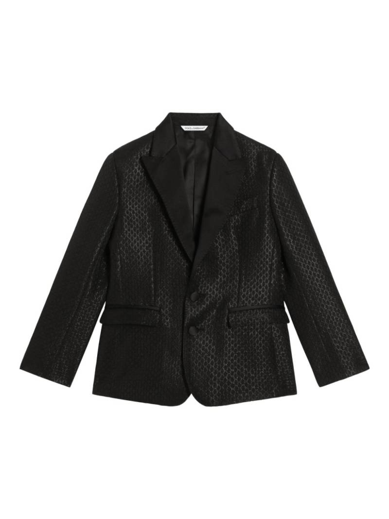 Dolce & Gabbana Kids jacquard blazer - Black von Dolce & Gabbana Kids