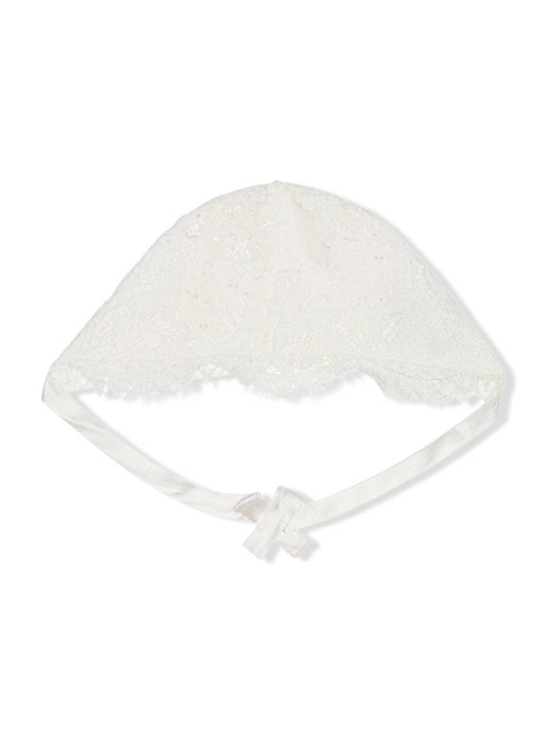 Dolce & Gabbana Kids lace-trim satin bonnet - White von Dolce & Gabbana Kids