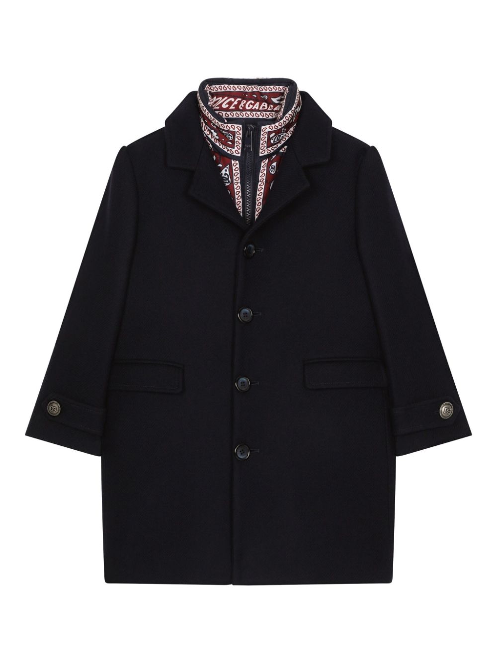 Dolce & Gabbana Kids layered coat - Blue von Dolce & Gabbana Kids