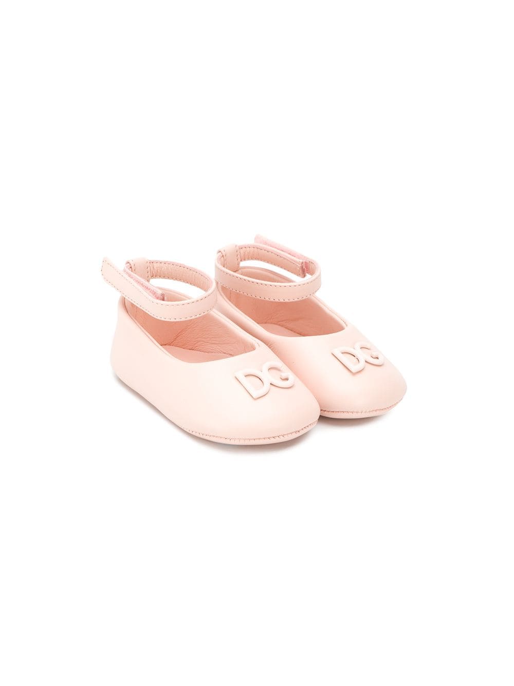 Dolce & Gabbana Kids leather ballerina shoes - Neutrals von Dolce & Gabbana Kids