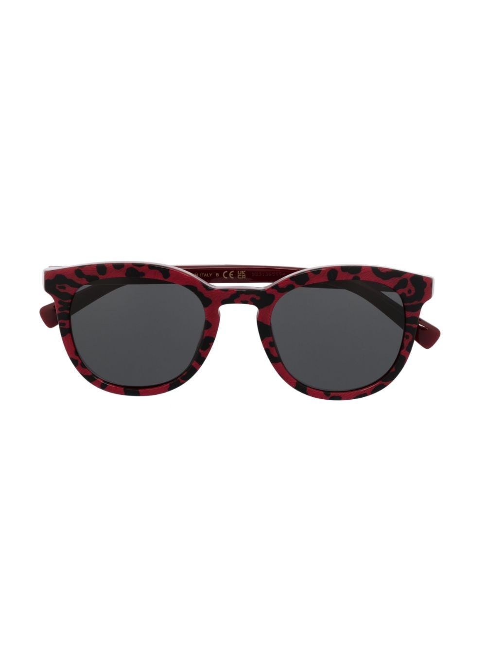 Dolce & Gabbana Kids leopard-print cat-eye sunglasses - Red von Dolce & Gabbana Kids