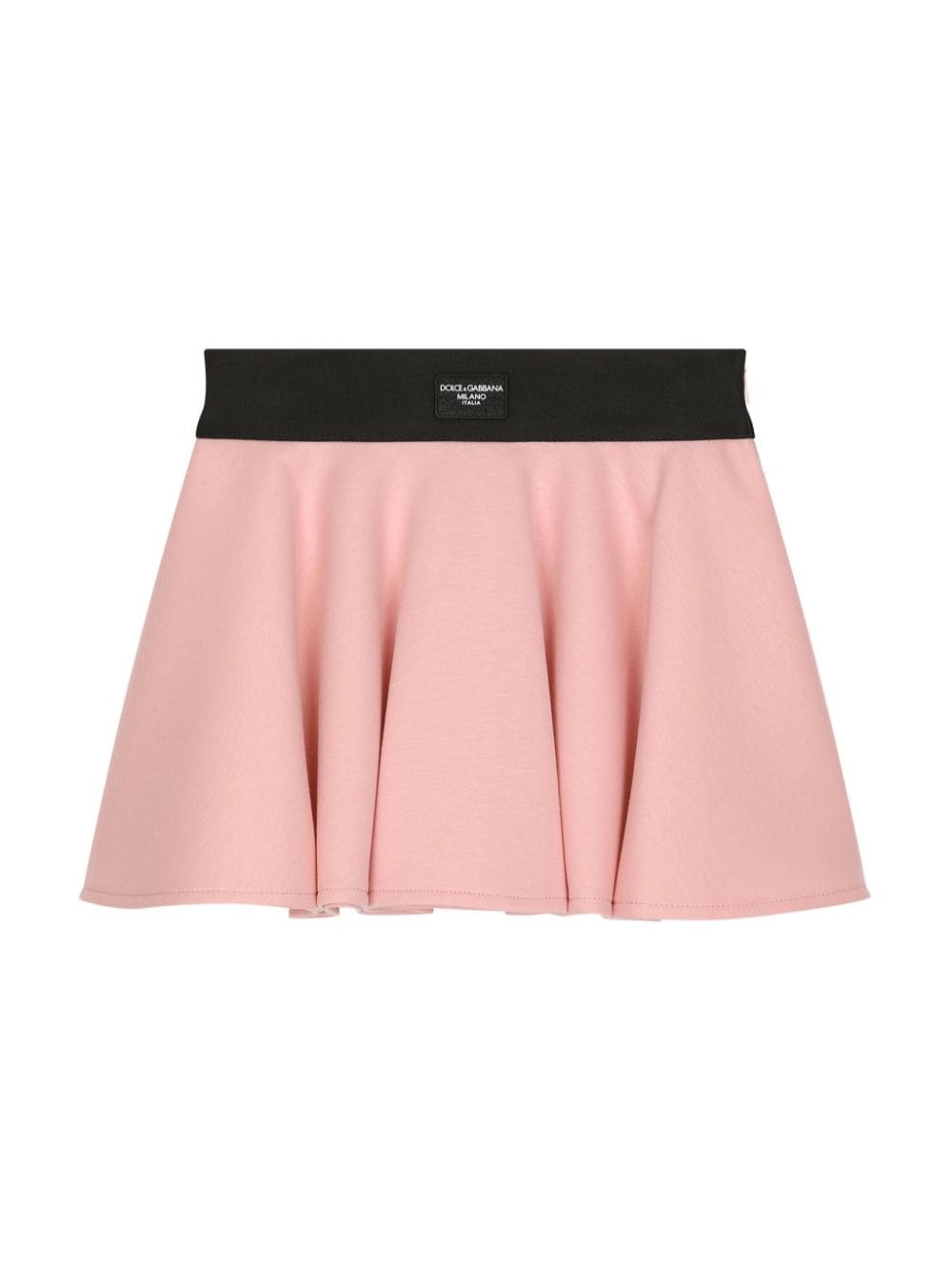 Dolce & Gabbana Kids logo-appliqué A-line miniskirt - Pink von Dolce & Gabbana Kids