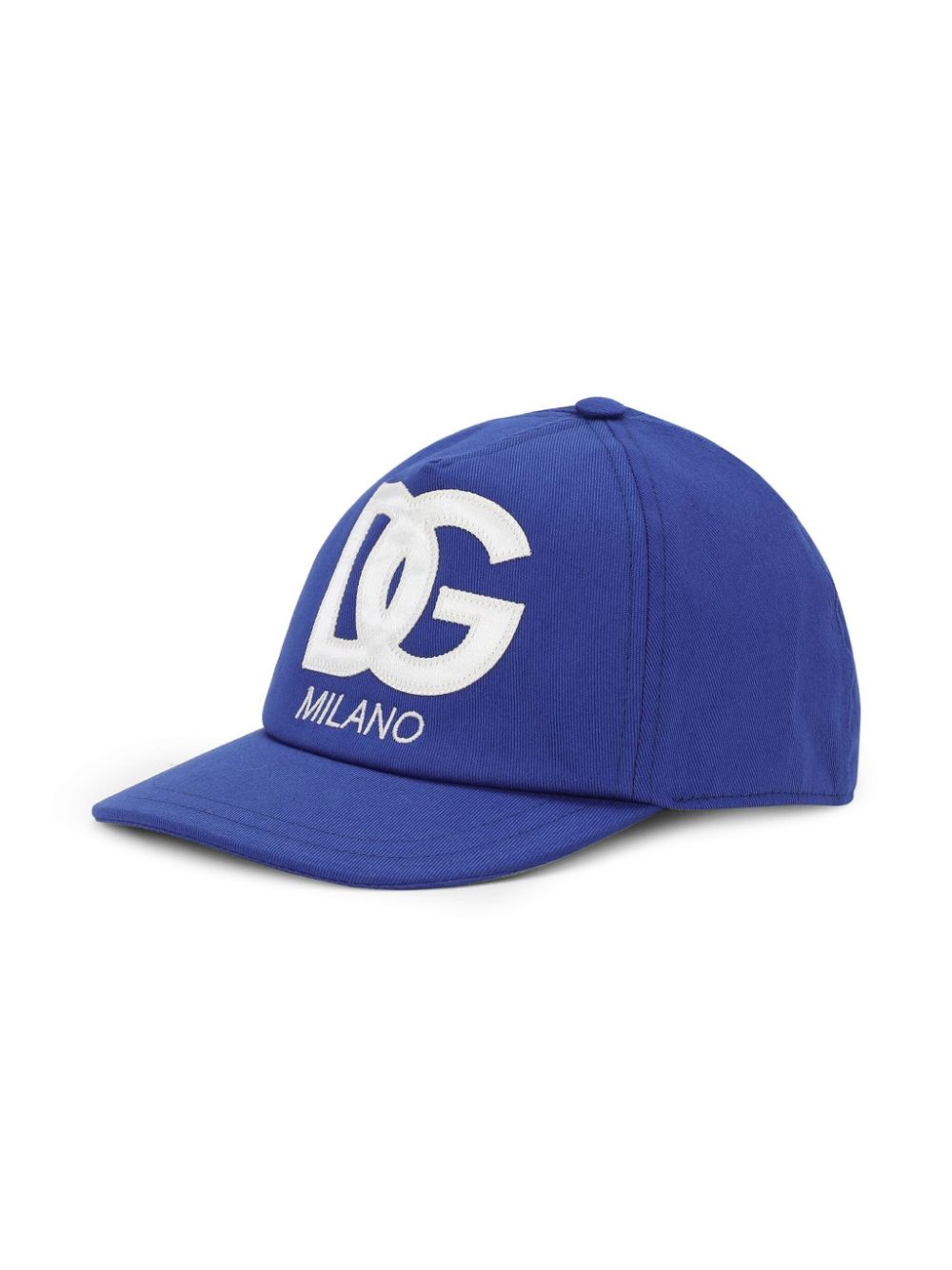 Dolce & Gabbana Kids logo-appliqué cotton-twill baseball cap - Blue von Dolce & Gabbana Kids