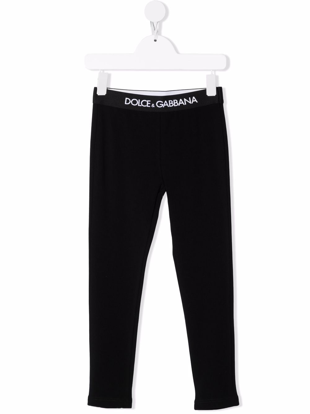 Dolce & Gabbana Kids logo band leggings - Black von Dolce & Gabbana Kids