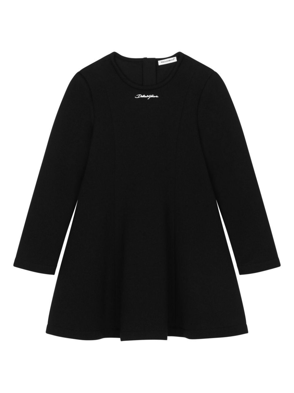 Dolce & Gabbana Kids logo cotton dress - Black von Dolce & Gabbana Kids