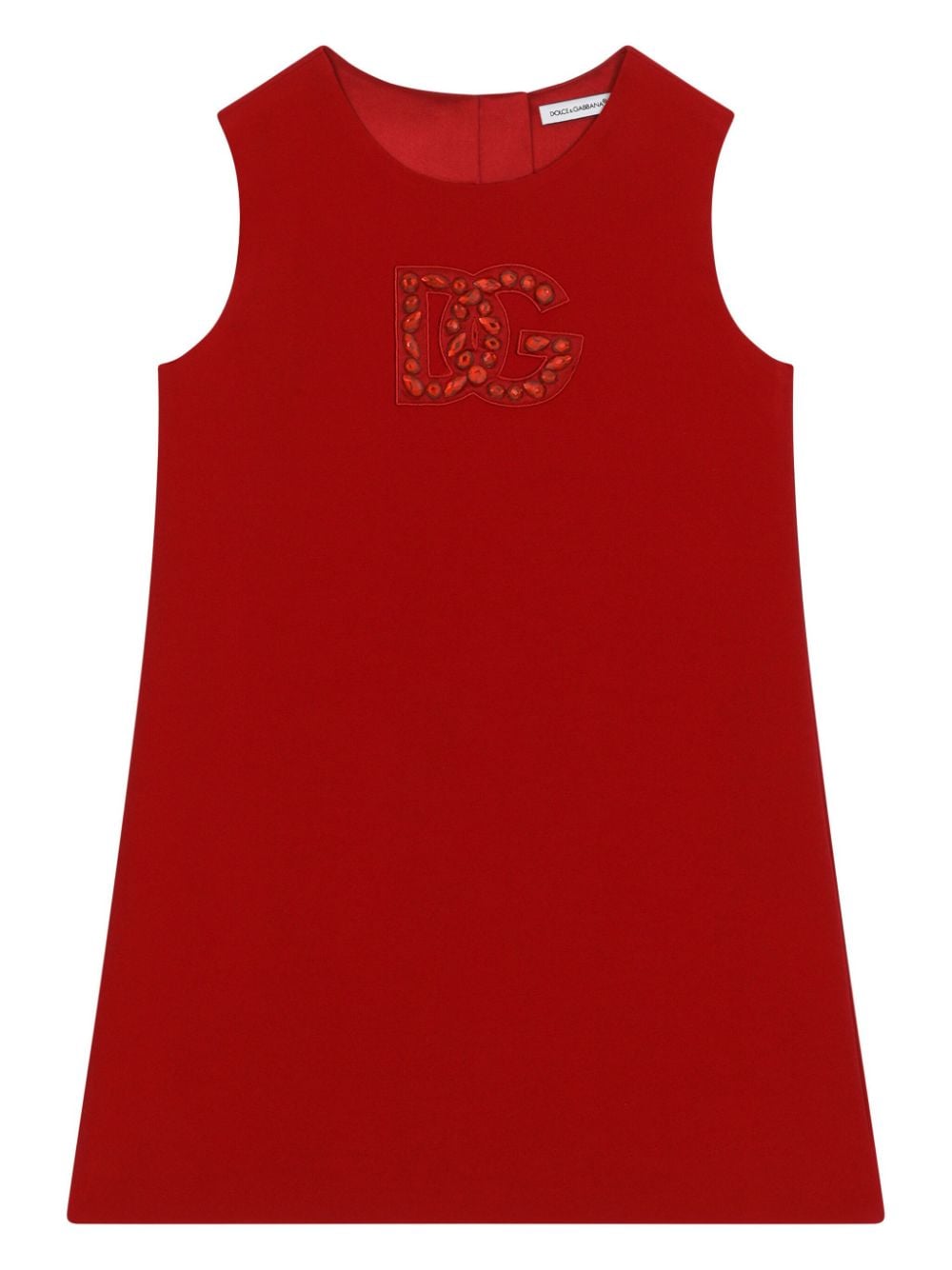 Dolce & Gabbana Kids logo-embellished A-line midi dress - Red von Dolce & Gabbana Kids