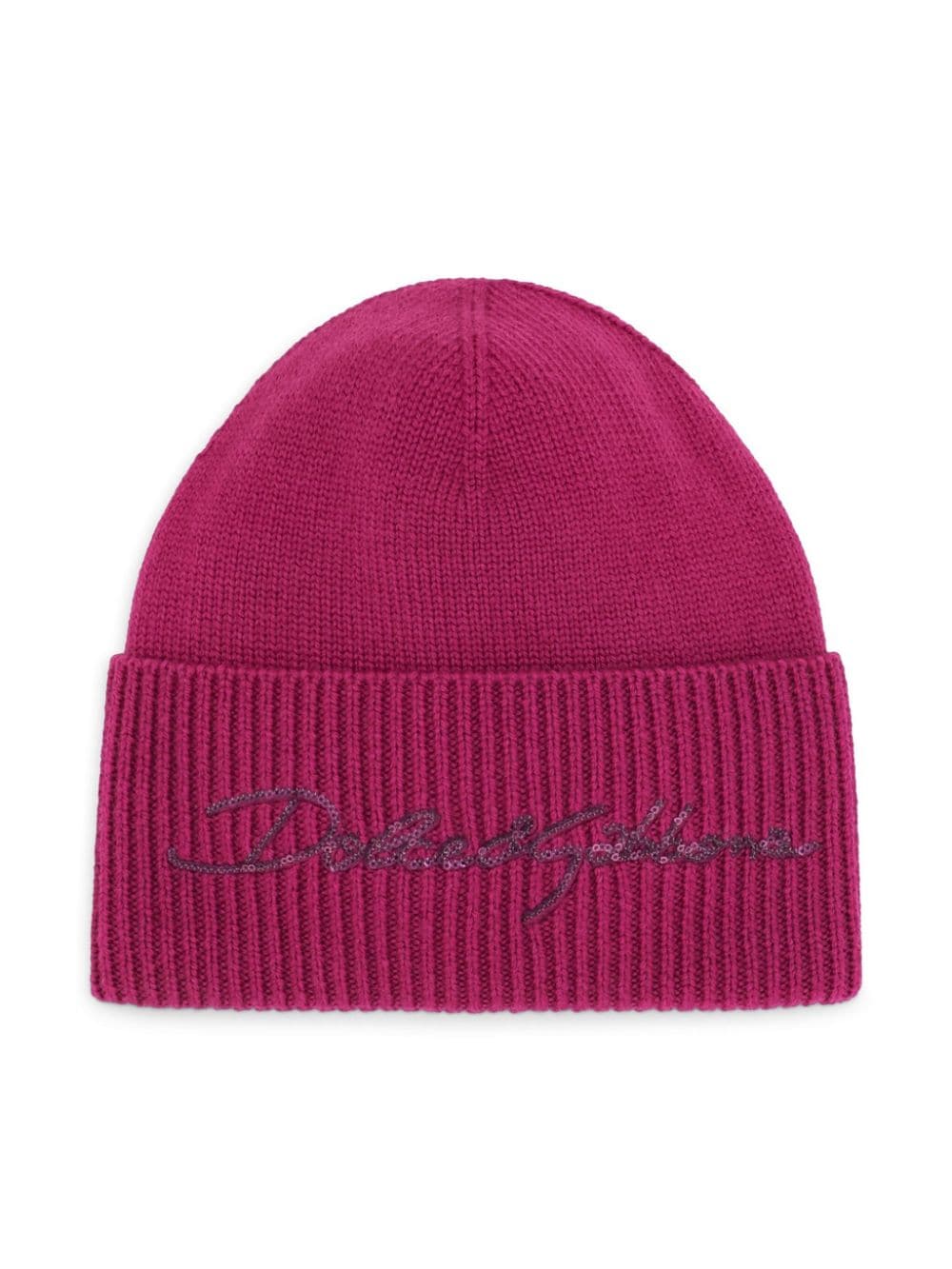 Dolce & Gabbana Kids logo-embroidered beanie hat - Pink von Dolce & Gabbana Kids