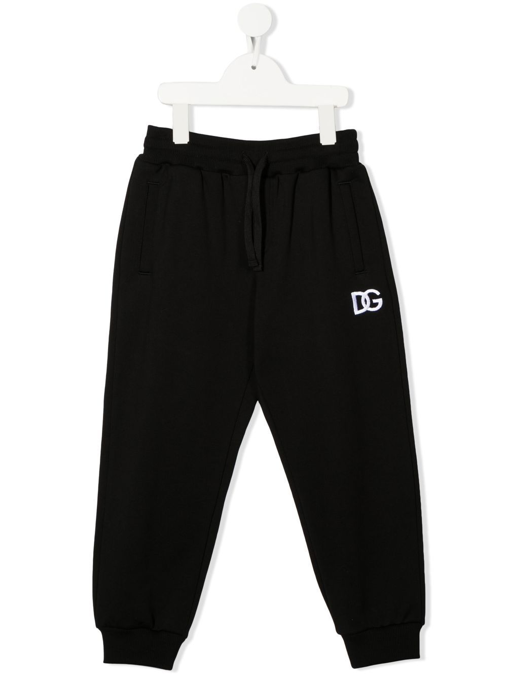 Dolce & Gabbana Kids logo-embroidered track pants - Black von Dolce & Gabbana Kids