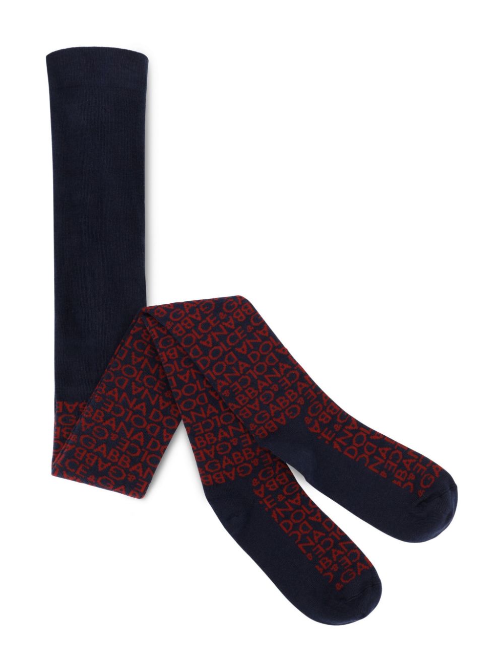 Dolce & Gabbana Kids logo-jacquard tights - Blue von Dolce & Gabbana Kids