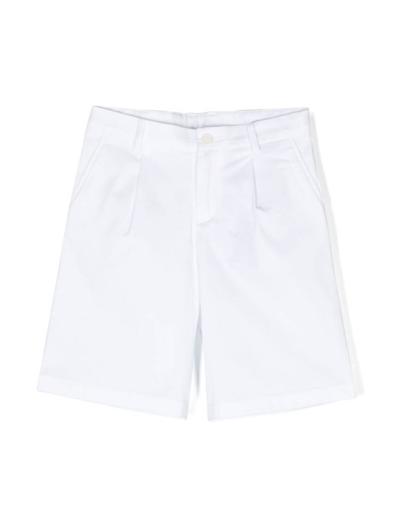 Dolce & Gabbana Kids logo-plaque twill smart shorts - White von Dolce & Gabbana Kids