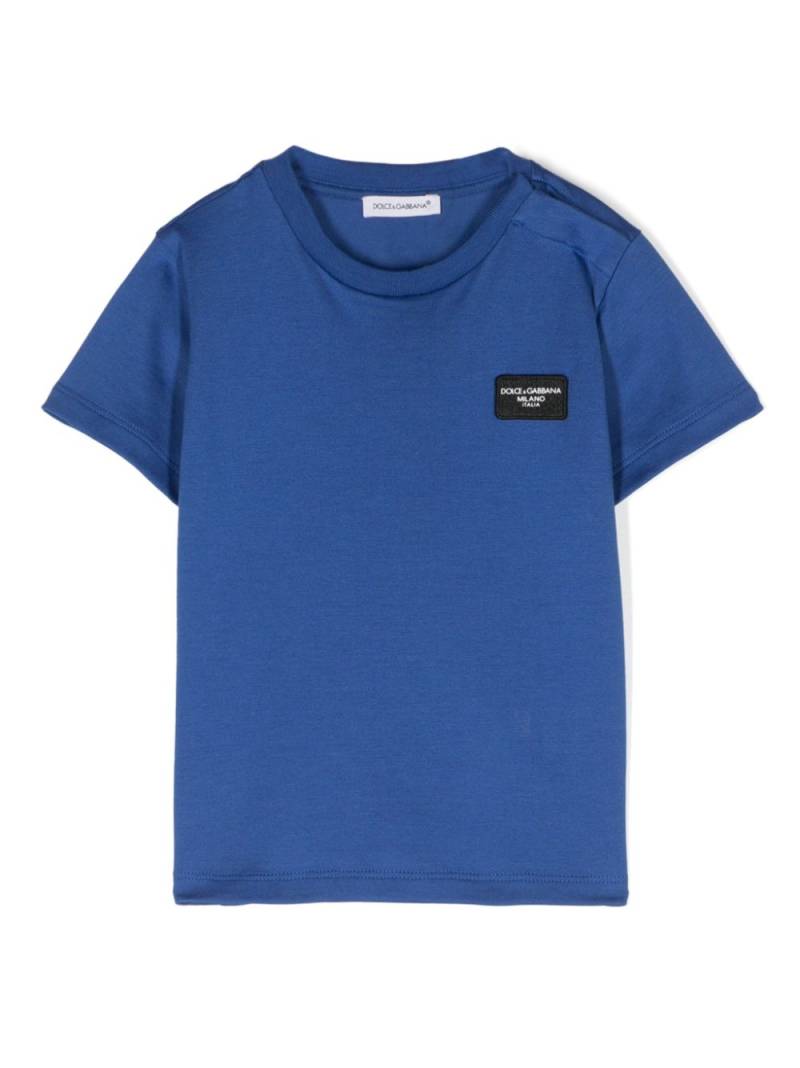 Dolce & Gabbana Kids logo-print T-shirt - Blue von Dolce & Gabbana Kids