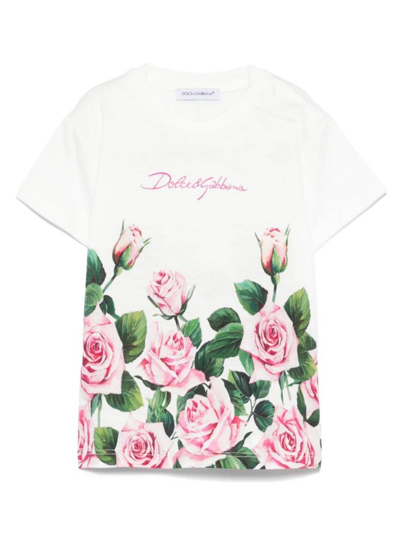 Dolce & Gabbana Kids logo-print T-shirt - White von Dolce & Gabbana Kids