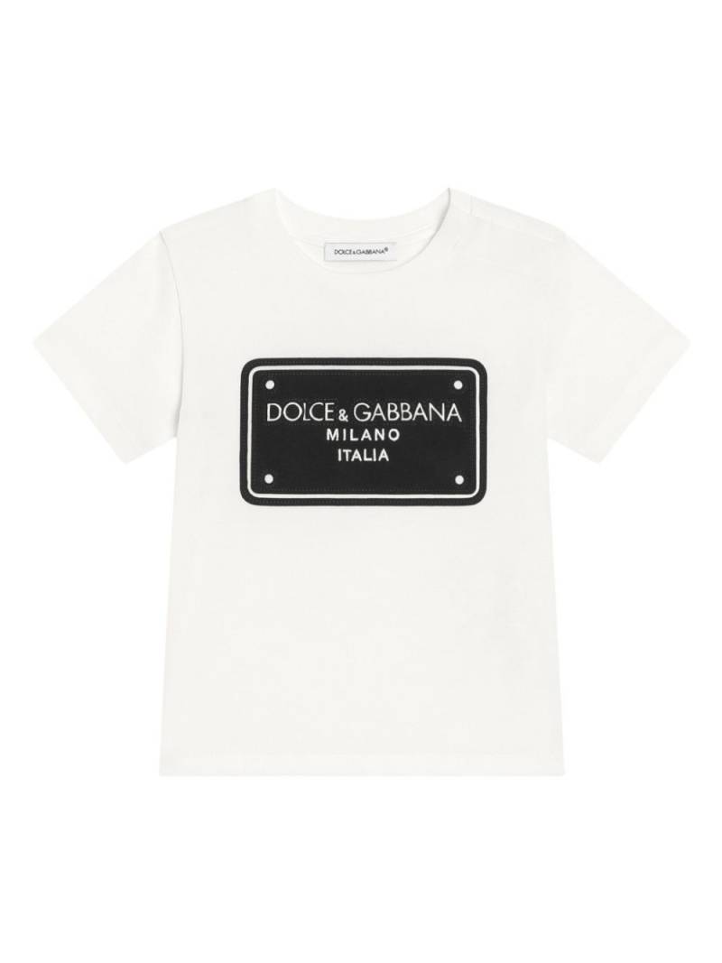 Dolce & Gabbana Kids logo-print T-shirt - White von Dolce & Gabbana Kids