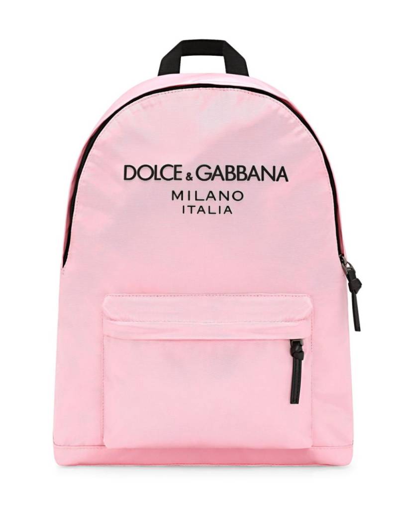 Dolce & Gabbana Kids logo-print backpack - Pink von Dolce & Gabbana Kids