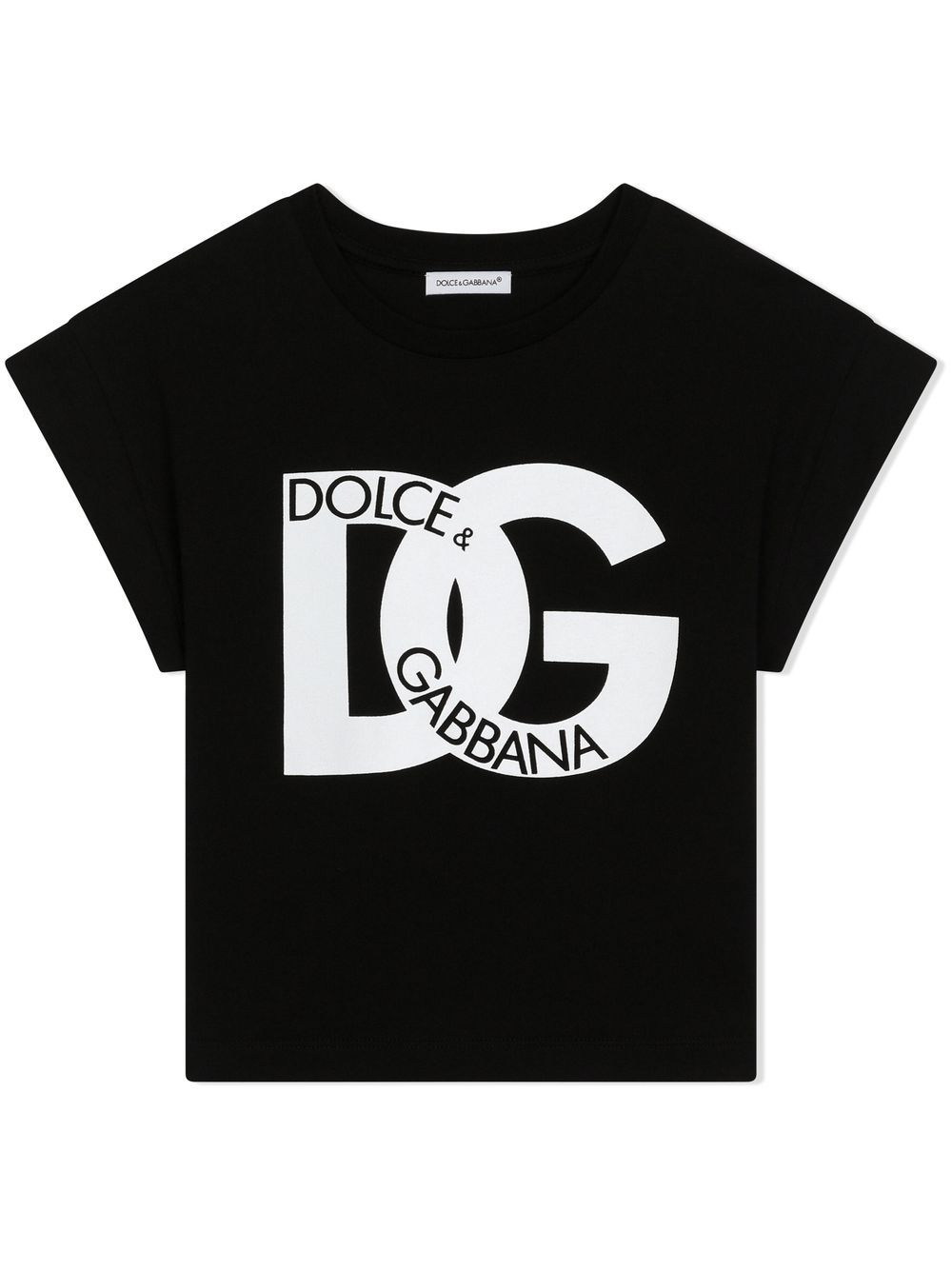 Dolce & Gabbana Kids logo-print cotton T-shirt - Black von Dolce & Gabbana Kids