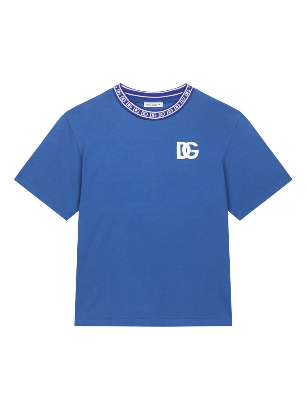 Dolce & Gabbana Kids logo-print cotton T-shirt - Blue von Dolce & Gabbana Kids