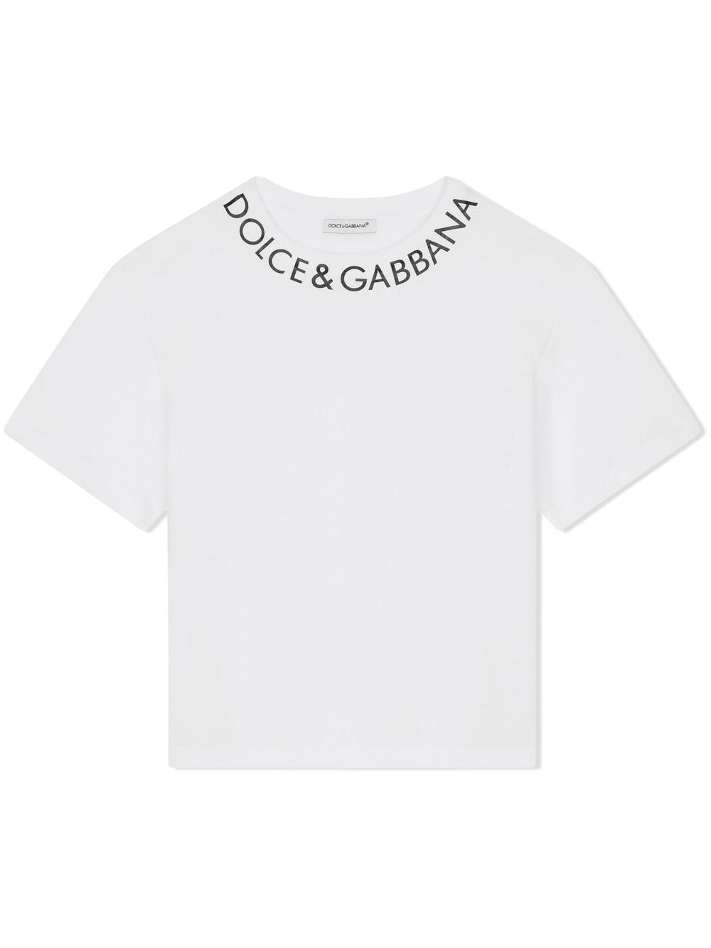 Dolce & Gabbana Kids logo-print cotton T-shirt - White von Dolce & Gabbana Kids