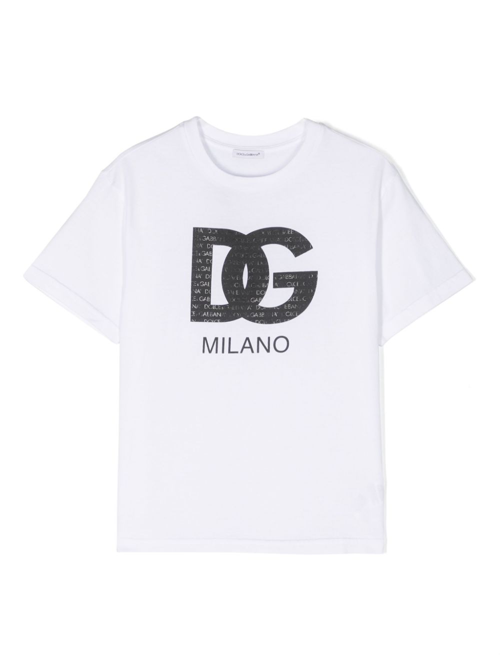 Dolce & Gabbana Kids logo-print cotton T-shirt - White von Dolce & Gabbana Kids